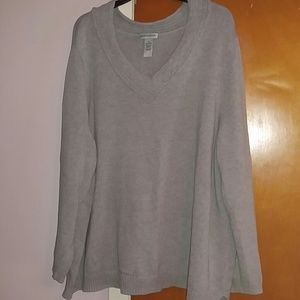 Women's 3x sweater blouse Gray
